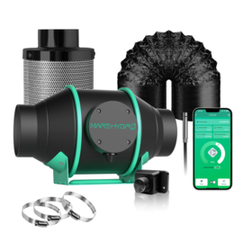 Mars Hydro iFresh 10cm Smart Inline Duct + Filter + Speed Controller
