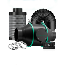 Mars Hydro 100mm Inline ventilator Combo set met Fan Controller