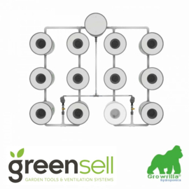 Growrilla RDWC 2.0  12 Pot Systeem