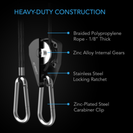 AC INFINITY Heavy Duty Rope Hanger set