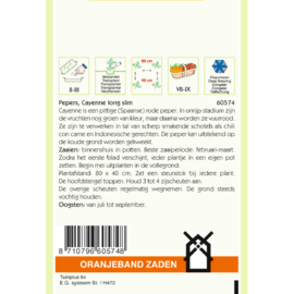 Oranjeband zaden Cayenne long slim