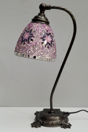 Leeslamp mozaïek roze