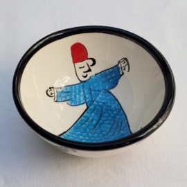 schaaltjes met Derwisj dansers wit