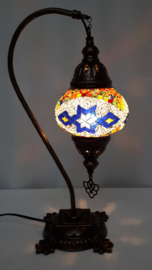 Tafellamp 13cm 'zwaan' MC  en blauwe ster