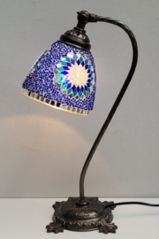 Leeslamp mozaïek blauw