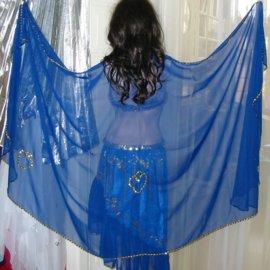 sluiers 207 met pailletten (240 x 120 cm)