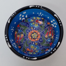 Keramieken schaaltjes 8cm l-blauw