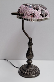 Bankierslamp roze mozaïek