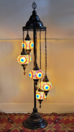 Mozaïek vloerlamp (5 bollen Ø16cm) MC-ROGTB