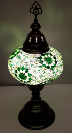 Tafellamp 16 cm groen (sterretjes)