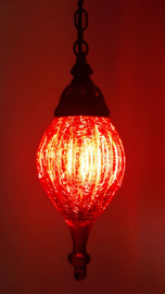 Hanglamp geblazen glas rood