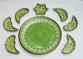 Tapasset of Partyset groen