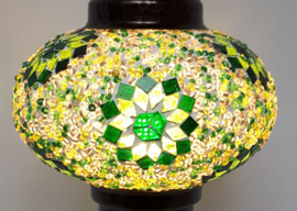 Tafellamp 16 cm groen (sterretjes)