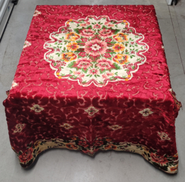 Velours kleed rood 180x220cm