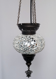 Mozaïek hanglamp wit