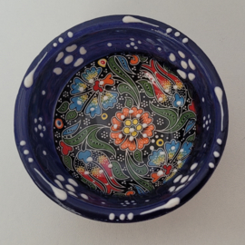 Keramieken schaaltjes 8cm blauw