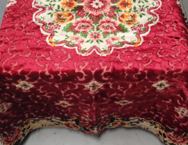 Velours kleed rood 180x220cm
