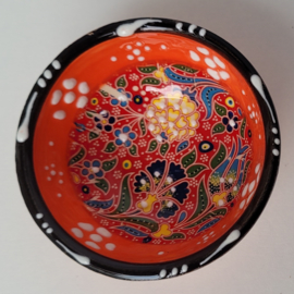 Keramieken schaaltjes 8cm oranje