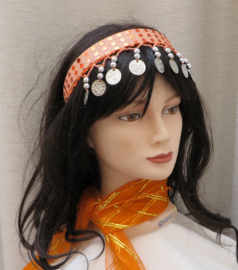 diadeem met muntjes (div.kleuren)