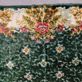 Velours kleed groen 180x220cm