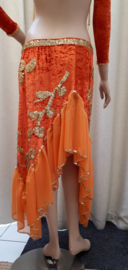 Buikdanskostuum  oranje 509