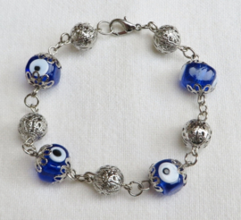 armbandje Boze oog 97 blauw