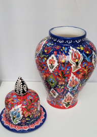 Turkse pot met deksel 50cm (rood)