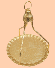 Turks dienblad 36 cm koper (goud)