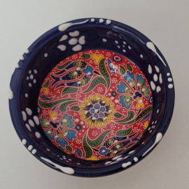 Keramieken schaaltjes 8cm blauw