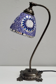 Leeslamp mozaïek blauw