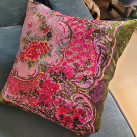 Velours kussen 62x62cm