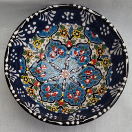 keramieken schaaltjes 12cm donkerblauw