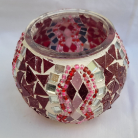 Waxinelichthouder mozaïek