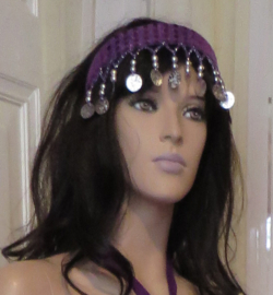 diadeem met muntjes (div.kleuren)