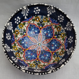 keramieken schaaltjes 12cm donkerblauw