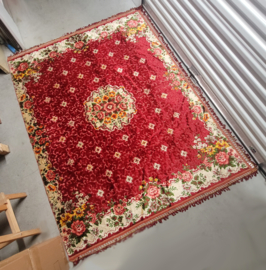 Velours kleed rood 180x220cm