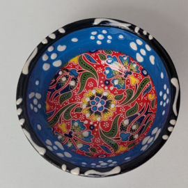 Keramieken schaaltjes 8cm l-blauw
