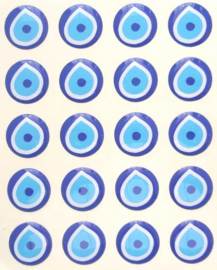 Boze oog stickers 20 mm