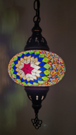 Mozaïek hanglamp 16cm multicolor 3S GBGTR
