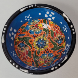 Keramieken schaaltjes 8cm l-blauw
