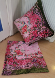 Velours kussen 62x62cm