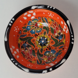 Keramieken schaaltjes 8cm oranje