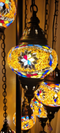 Mozaïek vloerlamp (7 bollen Ø 13cm)