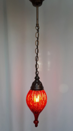 Hanglamp geblazen glas rood