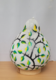 kalebaslamp  "blaadjes"
