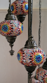 Mozaïek vloerlamp (5 bollen Ø16cm) MC-ROGTB