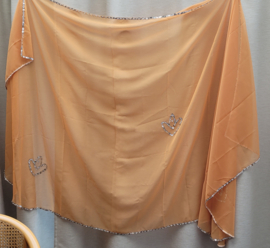 sluier 207 oranje-bruin (240 x 120 cm)