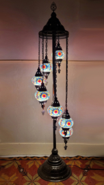 Mozaïek vloerlamp (7 bollen Ø 13cm) MC-BOR