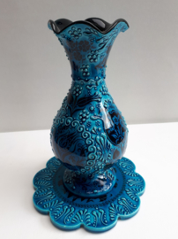 Vaas blauw 24cm