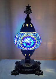 Tafellamp Ø13cm blauw/turquoise